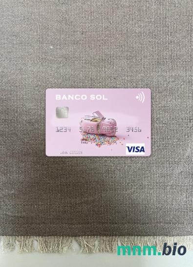 Angola Banco Sol wygląd zdjęcia karty wizowej skan PSD + zdjęcie